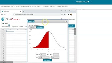 Finding areas under the Standard Normal Curve - Section 7.2