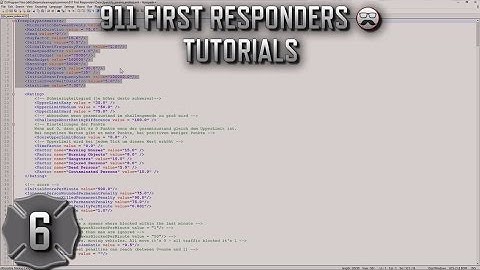 911 First Responders / Emergency 4 Game Tutorials ▬ #6 - 1st changes in Parameters file...