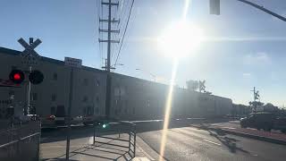 BNSF 5179 & SCAX 661 Both Directions: McFadden Ave Grade Crossing, Santa Ana, CA