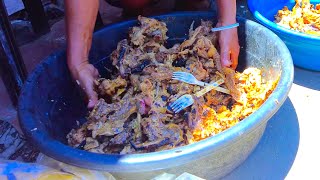 Daily life of GARBAGE MEAT COOK in Philippines' biggest slum - Cooking \& Eating PAGPAG