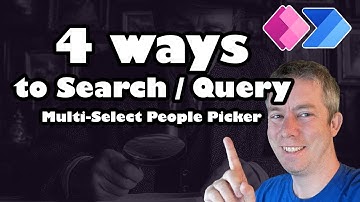 Query/Search MultiSelect People Picker in Power Apps (No Premium)