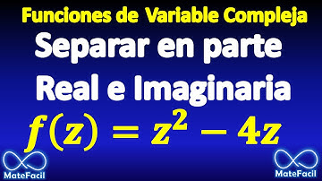 Parte real e imaginaria de una función