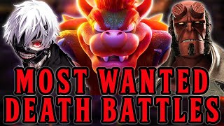 Top 10 Most Wanted DEATH BATTLE Episodes