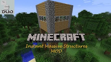 Minecraft Mod Spotlights : Instant Massive Structures Mod 1.7.2