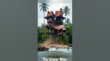 house 🏡 fall down 😞#building #ai #animeted #shorts #viral #video