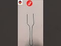 Draw A Simple Fork Using These Simple Steps Shorts Ashortaday Canvassing Passion 