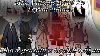 Mha Villians React To Teyvat Villains Mha X Genshin X Honkai School Au Part 24