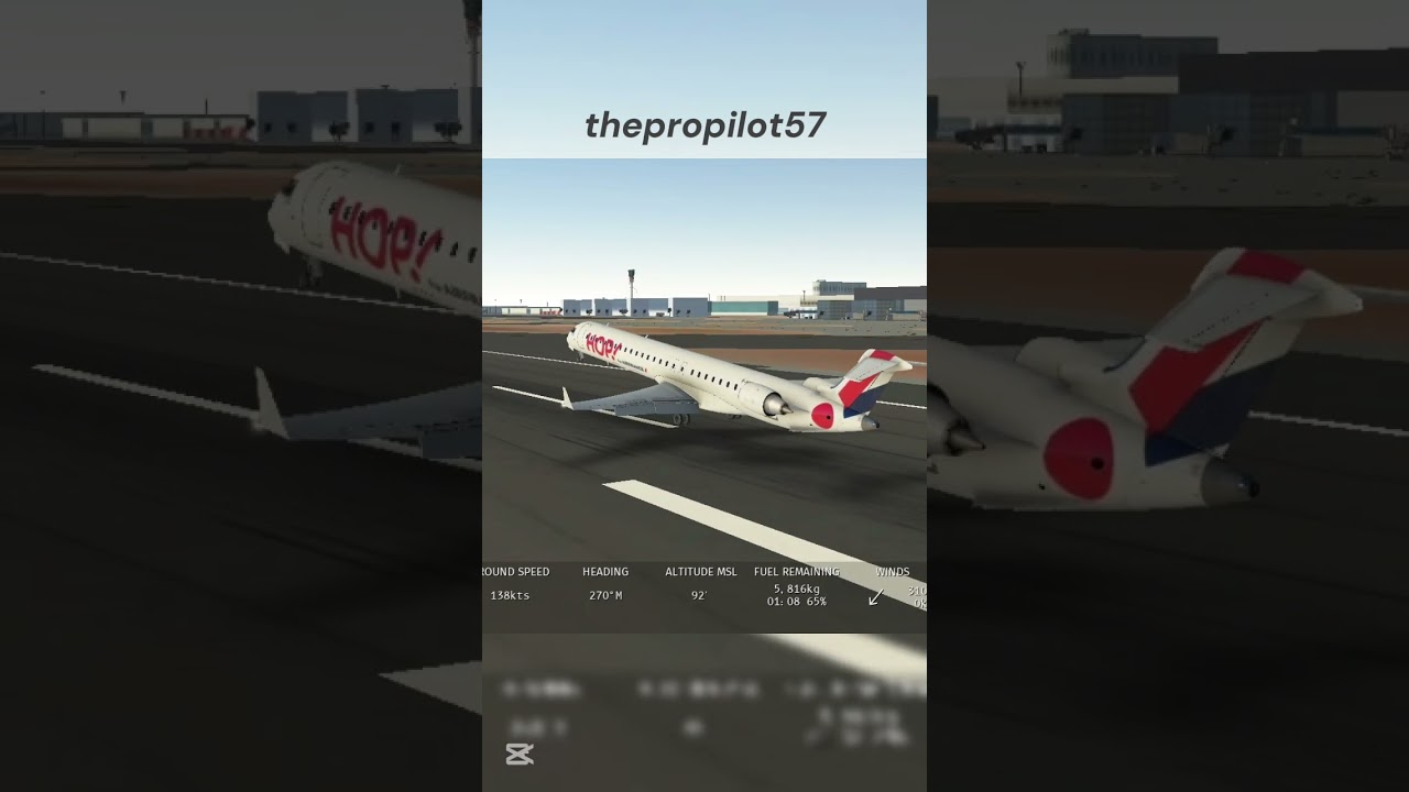 HOP! Airways CRJ-1000 Takeoff London