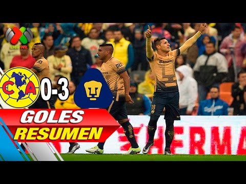 América vs Pumas 0-3 GOLES RESUMEN SEMIFINAL 2015 - YouTube