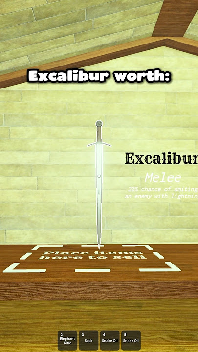 How much is the Excalibur sword worth in Dead Rails? #deadrails #roblox