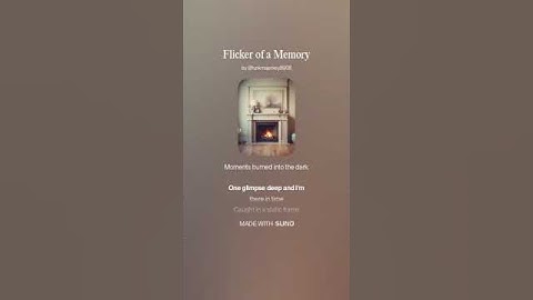 flicker of a memory English song