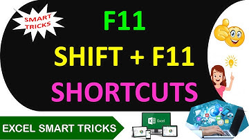 Excel Shortcut Keys F11 AND SHIFT + F11