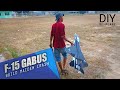 RC Jet f15 Homemade RC foam plane BUILD MAIDEN AND CRASH