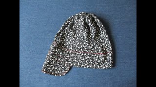 Free Slouchy Jersey Beanie With Visor & Gathered Upper Part Sewing Pattern & Tutorial | Links Below