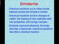 Chemical reactions part i