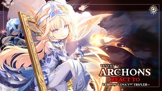 🔥✨ Teyvat Archons React to Trailer [Luna VII] Version || GL2 || Genshin Impact