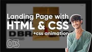 Landing Page With HTML & CSS | 03 | Sheryians Coding School | Modern UI/UX