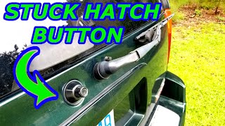 HOW TO FIX STUCK REAR HATCH GLASS RELEASE BUTTON [ENVOY TRAILBLAZER]