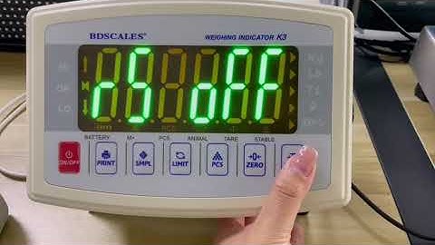 How to connect the BDS-K3 weighing indicator to a thermal printer to output weighing data