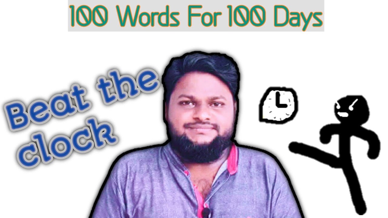 Explanation of Idiomatic expression 'Beat the clock' Day 89 YouTube