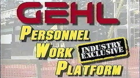 Gehl Personal Work Platform System for the Dynalift DL Series - Proper Operation Video