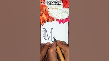 MARWA Name calligraphy #art #artist #calligraphy #shezi #artkopoint #artwork