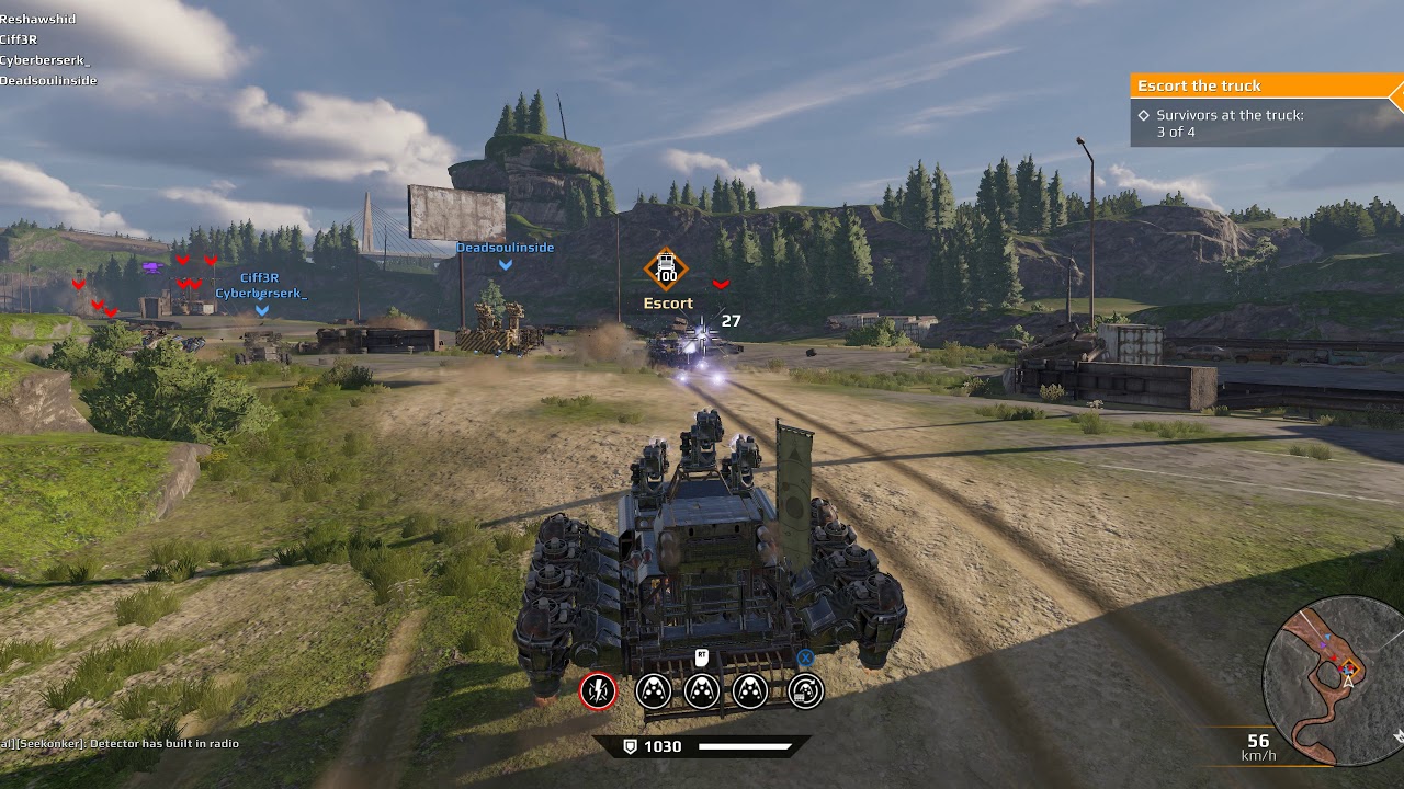 Crossout- Hit and run!: Normal raid against Dawn's Children in Dead Highway