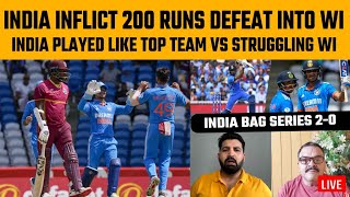 India inflict 200 runs defeat into WI, bag series 2-1 | India played like top team vs struggling WI