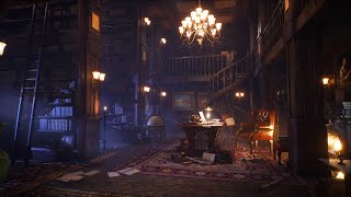 Victorian Library Ambience in Winter❄6 Scenes after Cinematic Intro  Fireplace/Wind/Books Sounds