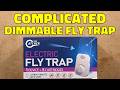 Oddly complicated dimmable sticky fly trap