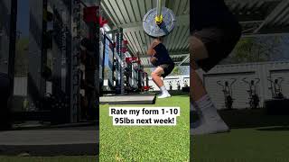 My First Clean Catch And Jerk 85Lbs