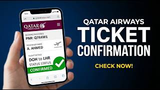 How to Check Qatar Airways Ticket Confirmation | Qatar Airways Manage Booking