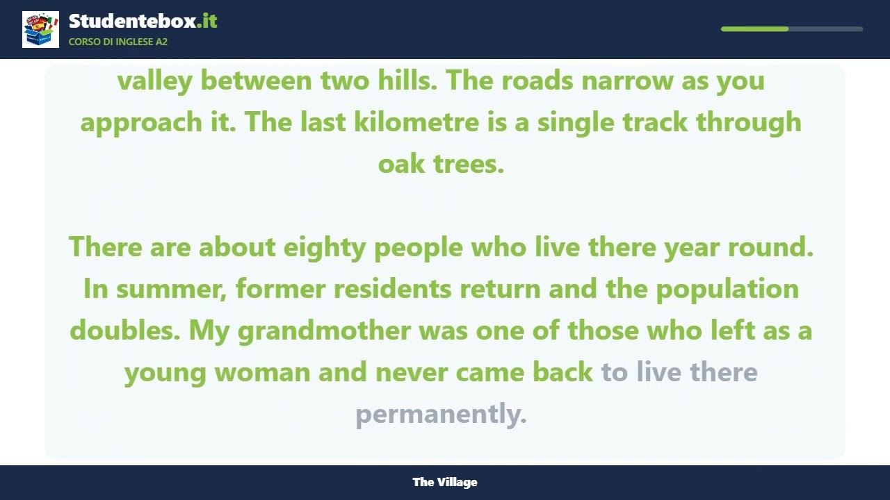Video thumbnail: The Village — English A2