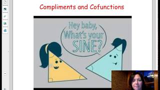 ALGEBRA 2 CH 5 Trigonometry - Cofunctions and Complementary Angles