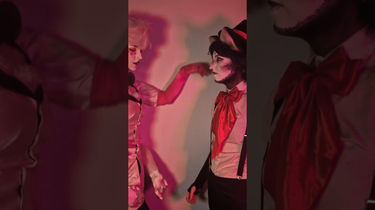 🤫Huskerdust come inside😖Hazbin Hotel in Real Life #shorts