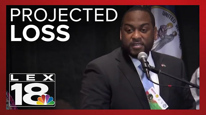Charles Booker delivers speech after projected los...