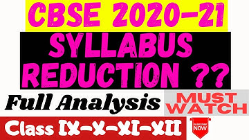 CBSE Syllabus Reduction: 2020-21 | Science Class 10 | Complete Analysis🔥🔥🔥 | CBSE Latest News Update