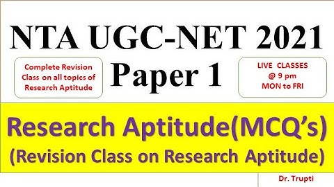 NTA UGC NET Paper 1 MCQ