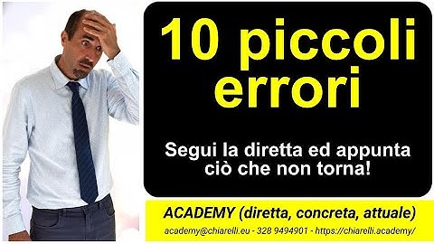10 piccoli errori: trova i contenuti errati nella narrazione ... di Simone Chiarelli (30/11/2025)