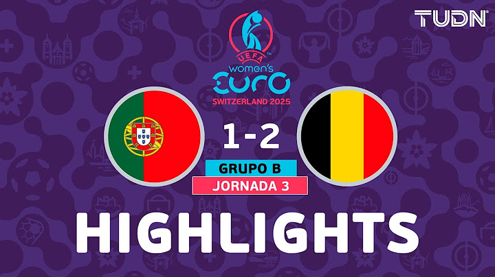 HIGHLIGHTS - Portugal vs Bélgica | UEFA Euro Femenina - J3 2025 | TUDN