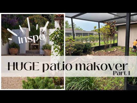 Turning our patio into a Spanish Mediterranean courtyard new thrifted patio furniture and decor by Emily Garbe