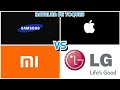 Batalha de toques samsung vs apple vs xiaomi vs lg