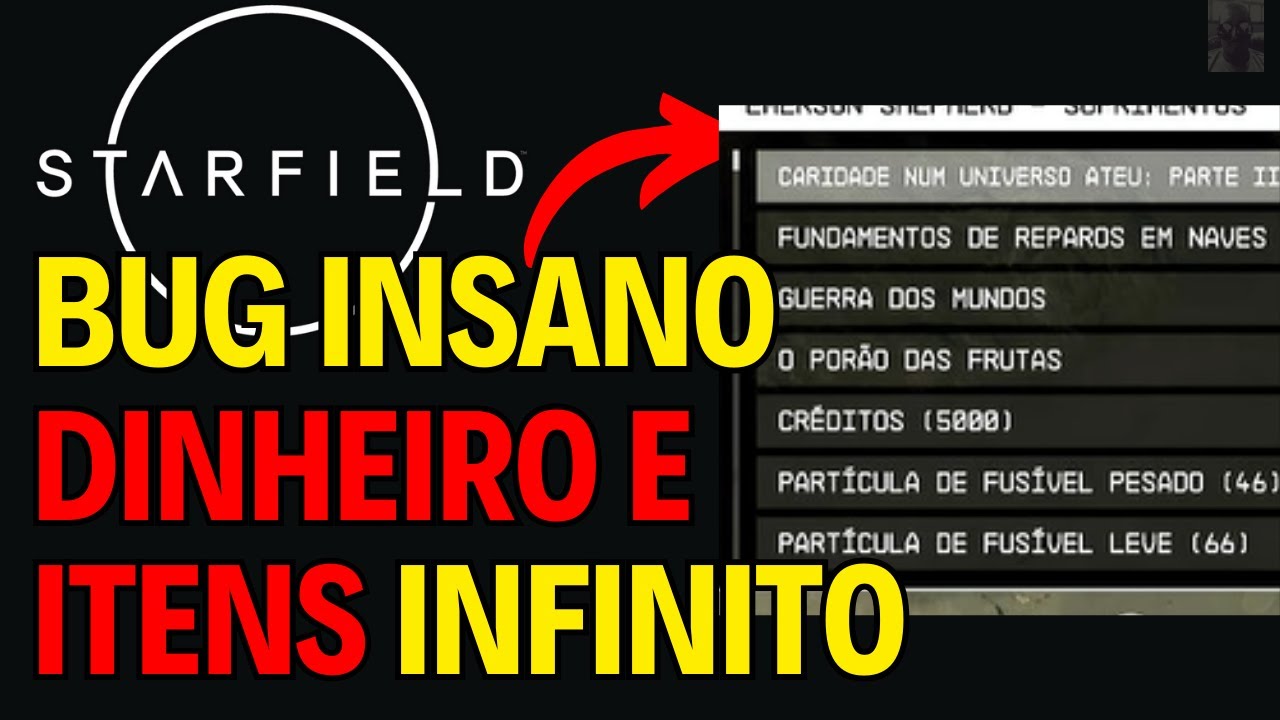 STARFIELD - BUG INSANO DE DINHEIRO INFINITO ARMAS MUNIÇÃO - YouTube