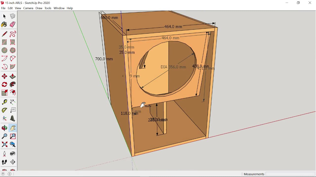 Box subwoofer 15 inch varian mini scoop