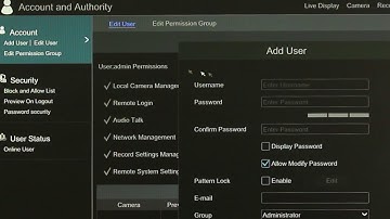 TVT CCTV system tutorial: Adding Users