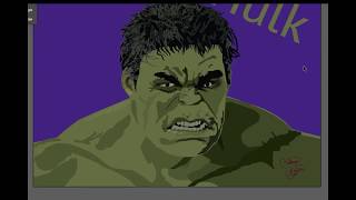 The Hulk layers Adobe Illustrator CS6