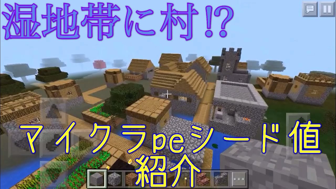 最高のマインクラフト ベストマインクラフト 湿地帯 村