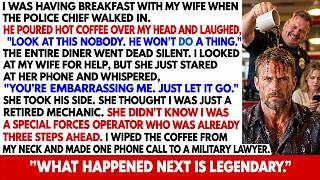 Police Chief Poured Hot Coffee On My Head & Called Me Nobody — He Didn't Know I Was A Green Beret