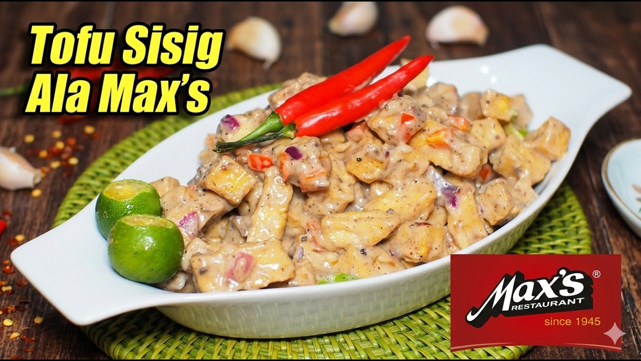 🔥 Tofu Sisig ala Max’s Style! Crispy, Creamy & Spicy WITHOUT Meat 😱 | Easy Filipino Recipe