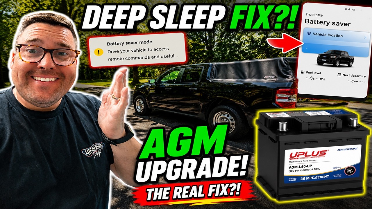 Ford Maverick Hybrid Deep Sleep FIX? AGM Battery Install!